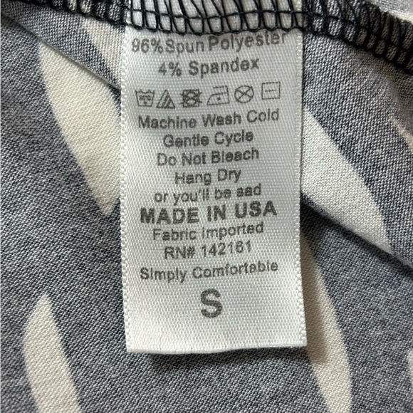 Lularoe Skirt Midi High Waist Flowy Comfort Black White Pattern Skirt Size Small - Picture 5 of 8